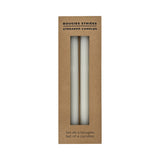 Bougies blanches striées par 4 OPJ