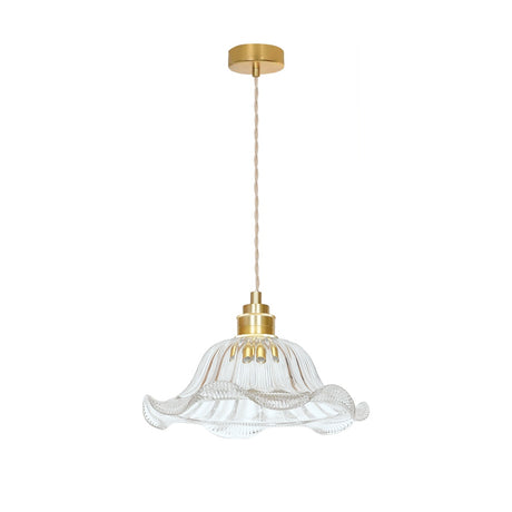 Suspension Jean ou Jeanne verre laiton OPJ