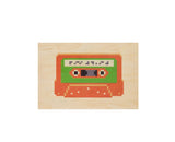 Carte postale en bois WOO