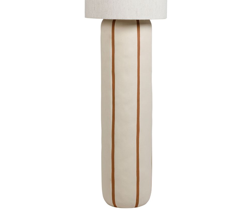 Lampadaire Paese rayé terracotta SEM