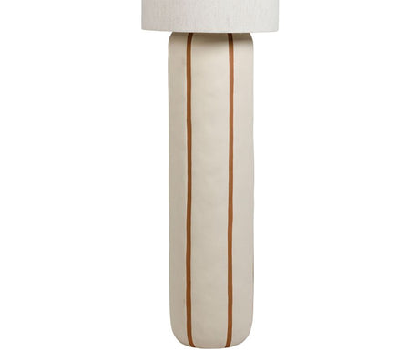 Lampadaire Paese rayé terracotta SEM