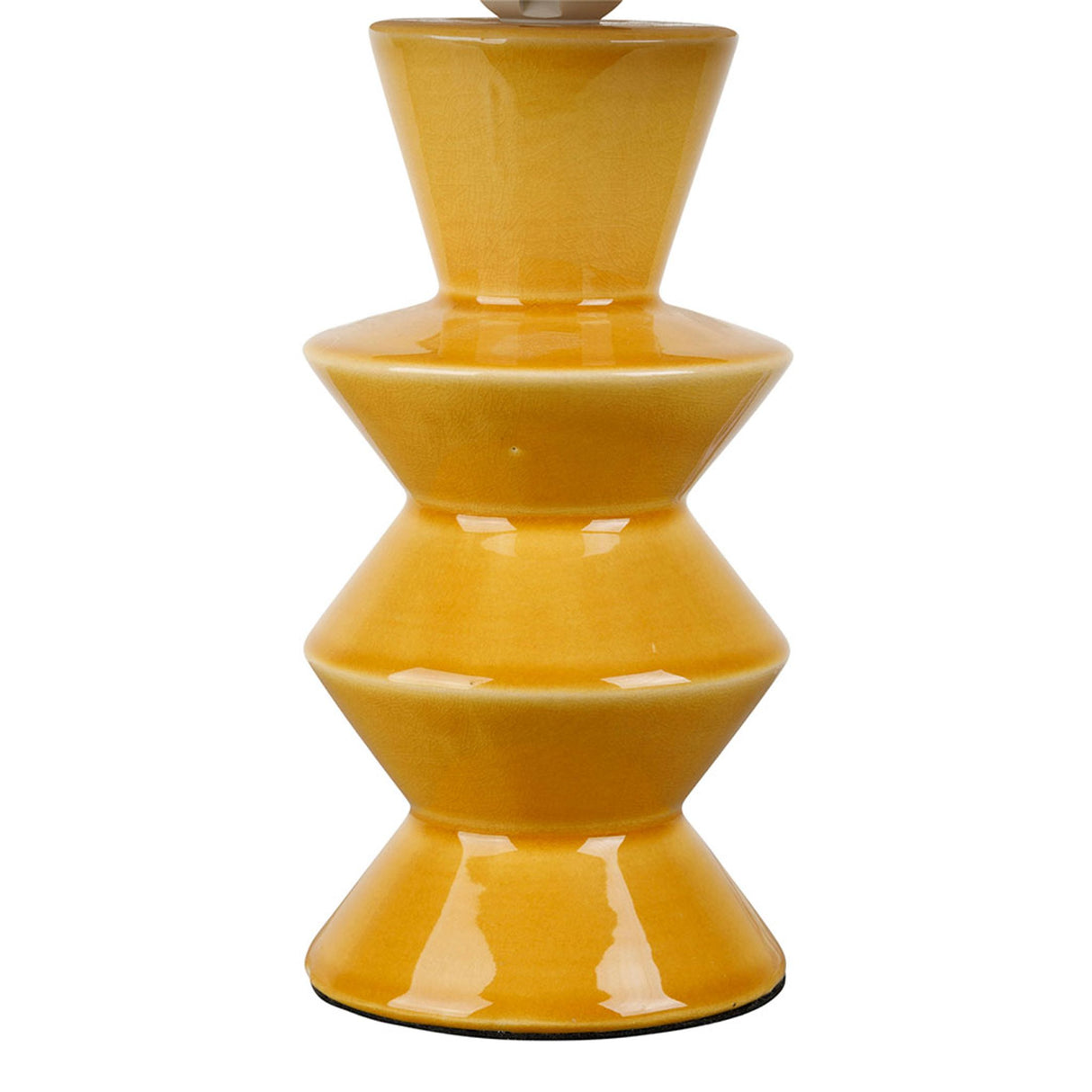 Lampe Verda abat-jour rayé moutarde SEM