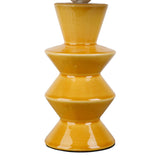 Lampe Verda abat-jour rayé moutarde SEM