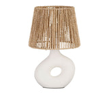 Lampe écrue et abat jour corde SEM