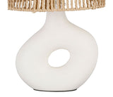 Lampe écrue et abat jour corde SEM