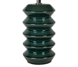 Lampe verda pied céramique crantée SEM