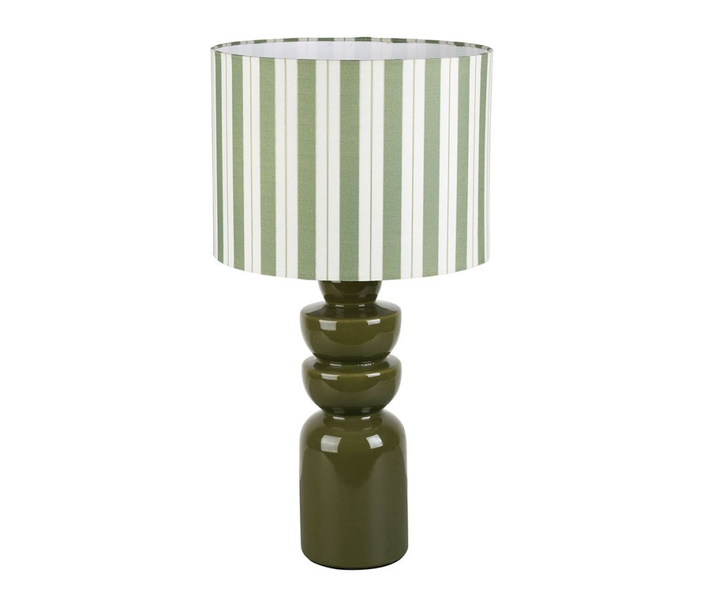Lampe Verda abat-jour rayé SEM