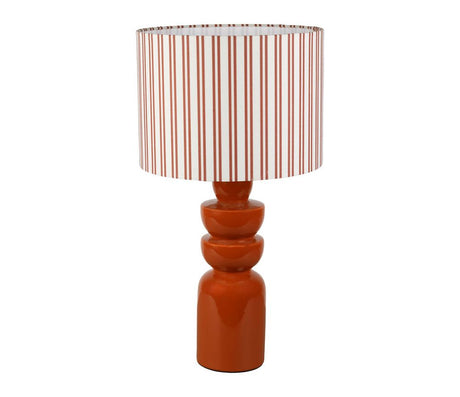 Lampe Verda abat-jour rayé terra SEM