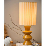 Lampe Verda abat-jour rayé moutarde SEM