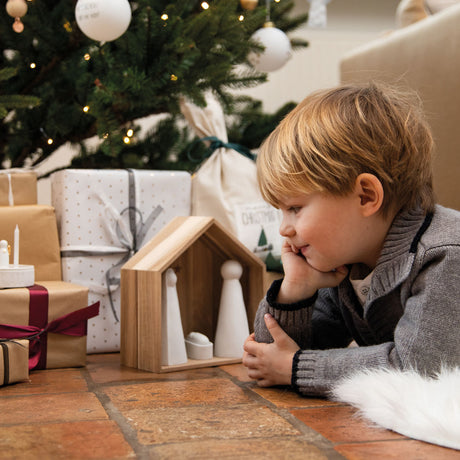 Crèche grand modèle maison 3 figurines RAD