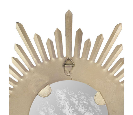 Miroir vieilli laiton rond AUREOL COT