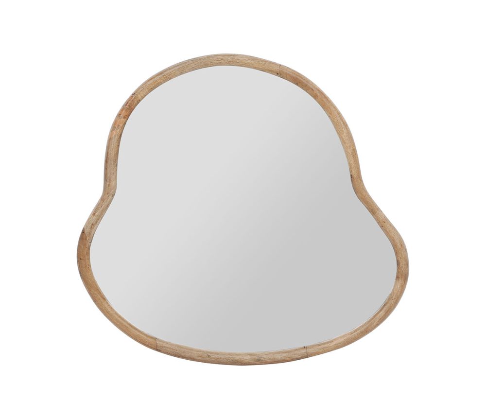 Miroir organique en bois moyen modèle 66/62 cm SEM