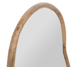Miroir organique en bois moyen modèle 66/62 cm SEM