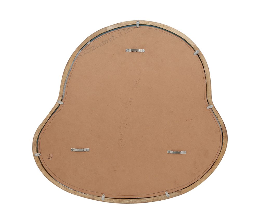 Miroir organique en bois moyen modèle 66/62 cm SEM