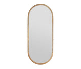 Miroir organique ovale en bois long SEM