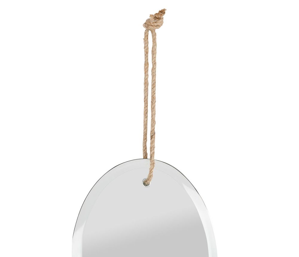 Miroir petit modèle biseauté et corde COT