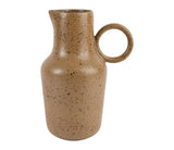 Pichet beige moucheté en grès COT