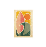 Carte postale en bois WOO