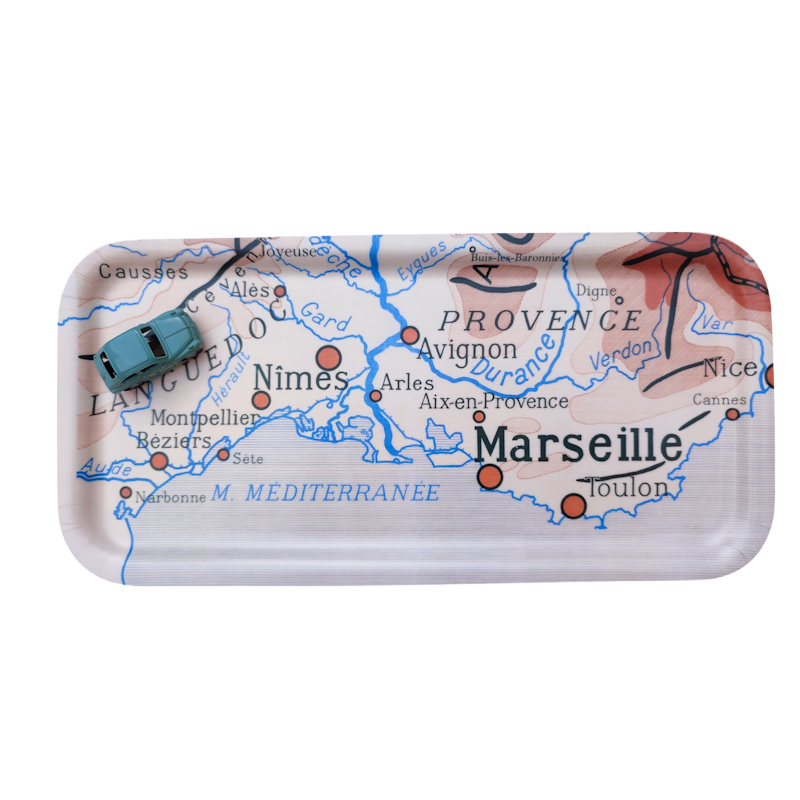 Mini plateau carte géographique ZAR