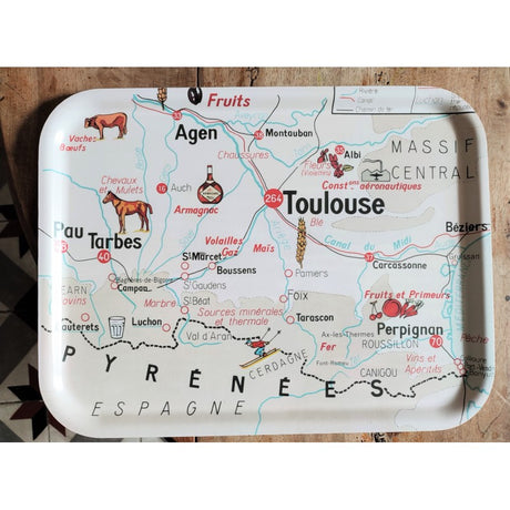 Plateau carte géographique grand ZAR