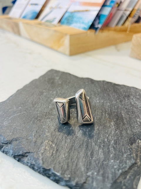 Bague Fendue simple plaqué argent SEN