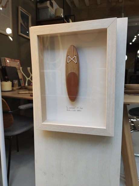 Cadre cabinet de curiosité en bois artisanal AMM