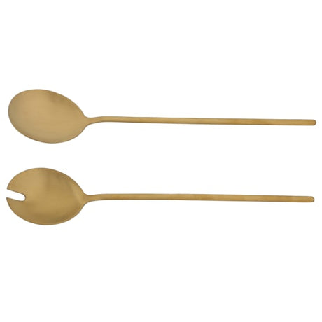 Couverts à salade doré ou inox JEA