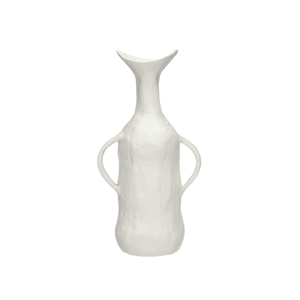 Vase anses blanc alu POM