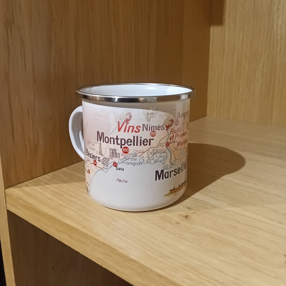 Mug  émaillé carte ZAR