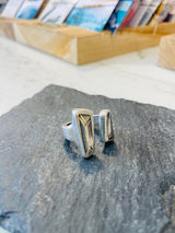 Bague Fendue simple plaqué argent SEN