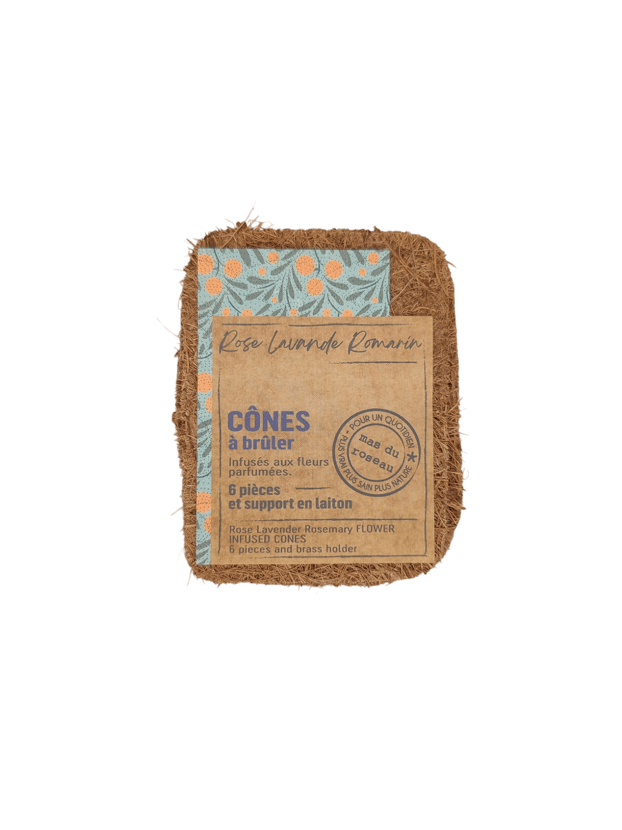 Encens cone fleurs et support MAS