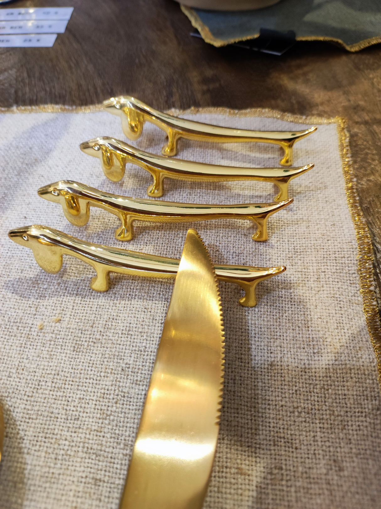 Porte couteau teckel NEW