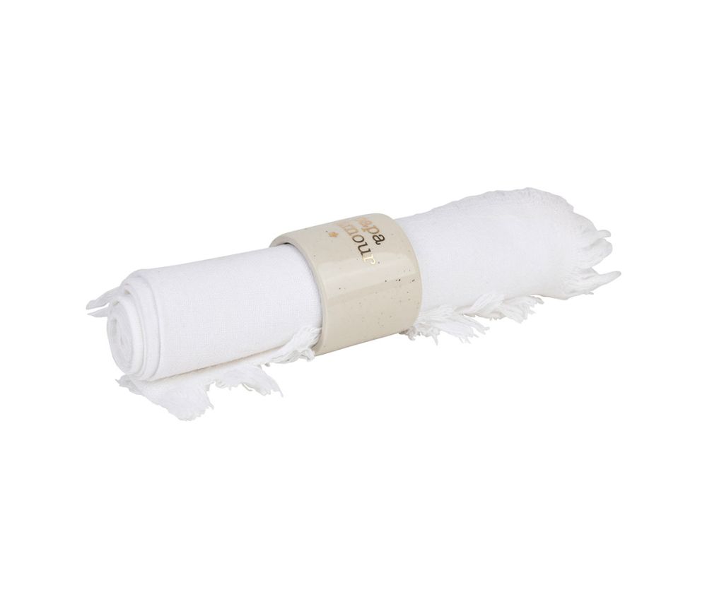 Rond de serviette étoile dorée SEM