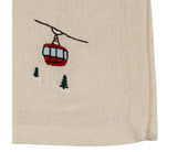 Lot de 4 serviettes brodées SEM