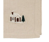 Lot de 4 serviettes brodées SEM