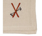 Lot de 4 serviettes brodées SEM