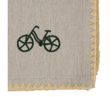 Lot de 4 serviettes brodées SEM