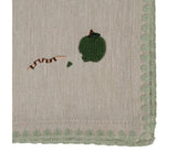 Lot de 4 serviettes brodées SEM