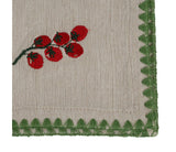 Lot de 4 serviettes brodées SEM