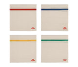 Lot de 4 serviettes brodées SEM