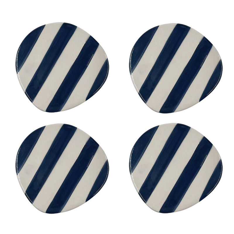 Set de 4 dessous de verre rayures OPJ