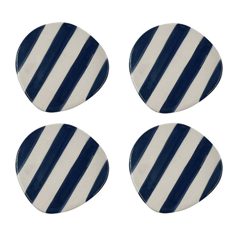 Set de 4 dessous de verre rayures OPJ