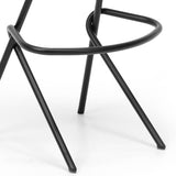 Tabouret hauteur ilot  bois et pieds métal PRO