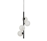 Suspension artdécor tige noire et boules en verre SEM