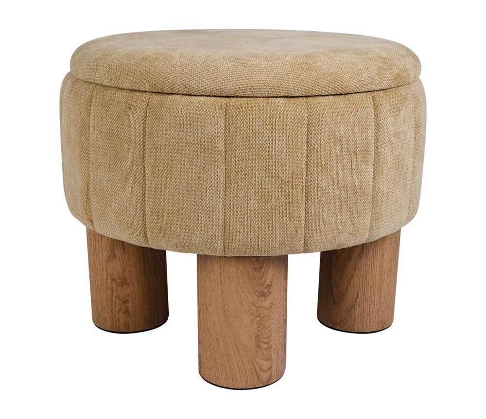 Tabouret coffre velours COT