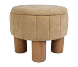 Tabouret coffre velours COT