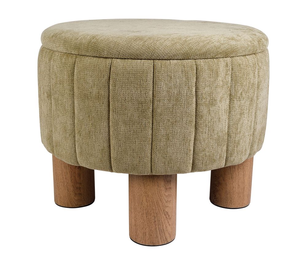 Tabouret coffre velours COT