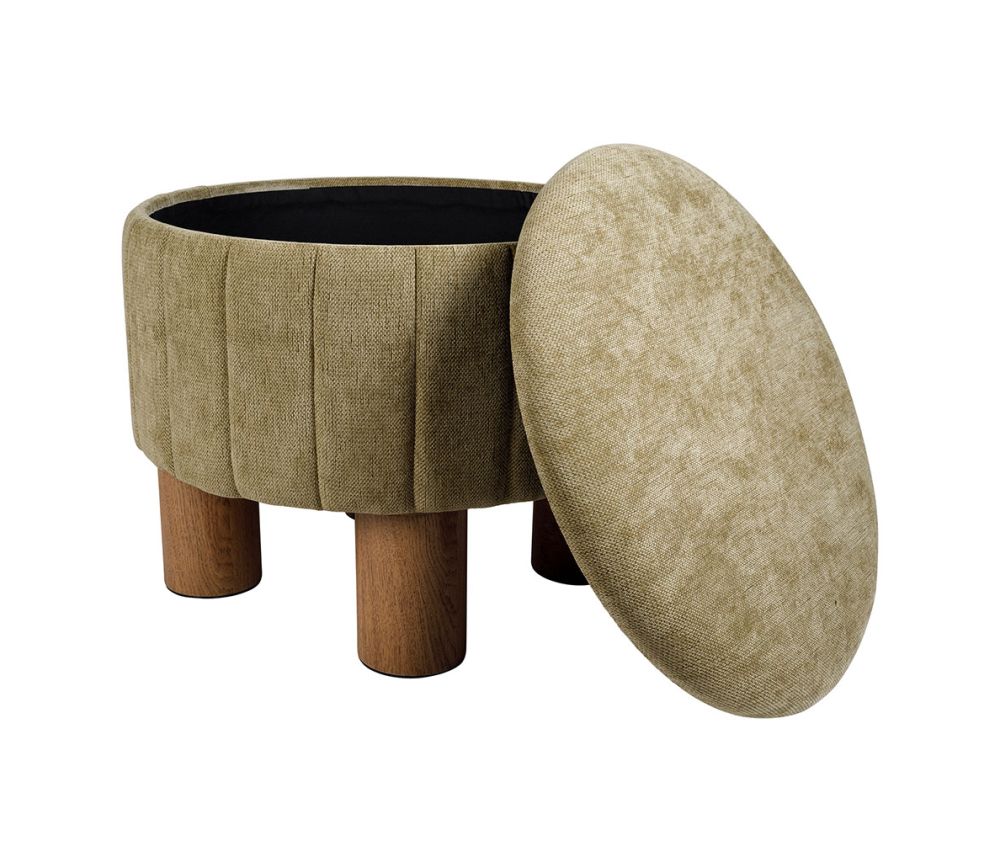 Tabouret coffre velours COT