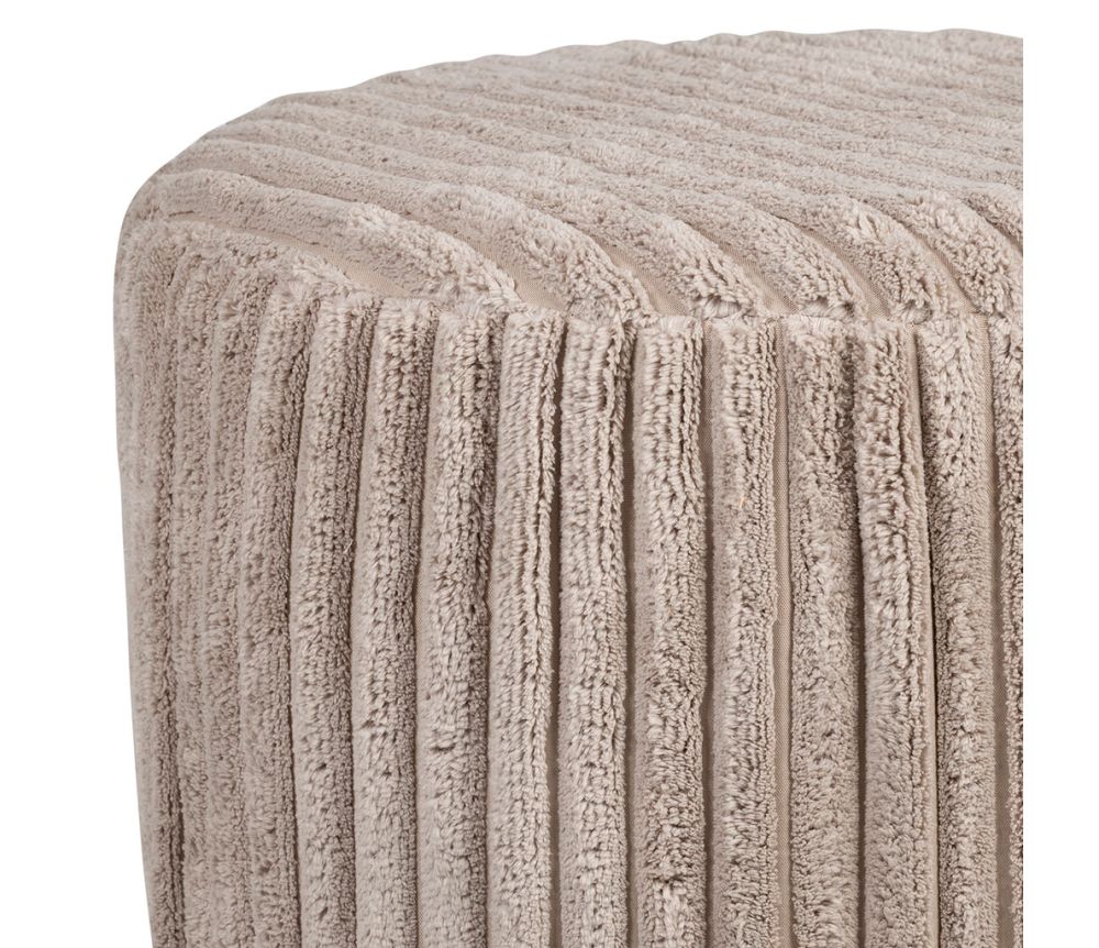 Tabouret rond velours côtelé SEM