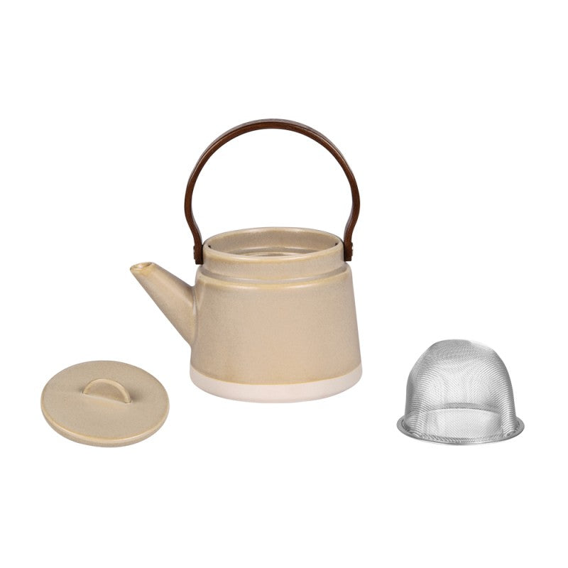Théière anse bois avec filtre BAS